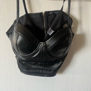 Haute Monde Black Bustier Top
